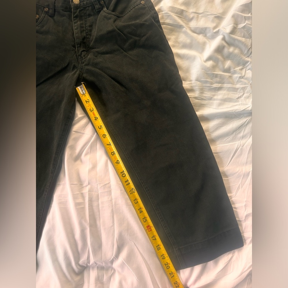 Eddie Bauer charcoal gray Relaxed Fit Capri Cropped Jeans Women’s Size 4 - Picture 11 of 12